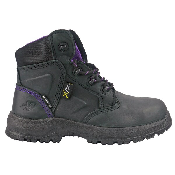 Hoss Boot Co Tina, Women's Composite Toe Work Boot w/Met Guard, Black, 12, D, MT20518 - MT20518