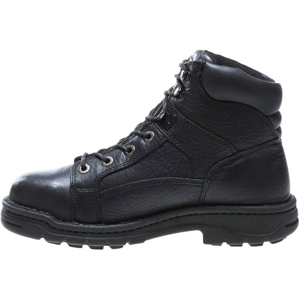 Wolverine Men's 6-Inch Work Boot, 11 1/2 XW, Steel Toe, 6 in H, Black, 4421 - W04421