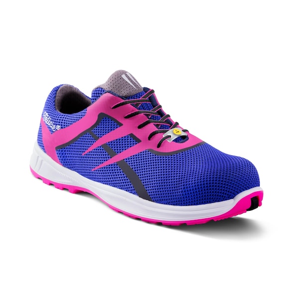 Gaston Mille Women's 3 in Aluminum Toe Athletic Work Shoe, Blue/Pink, 10, M, STFV3-F10 - STFV3-F10