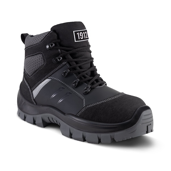 Gaston Mille Men's 6 in Fiberglass Toe Work Boot, Black, 13, W, PHNO3-13 - PHNO3-13