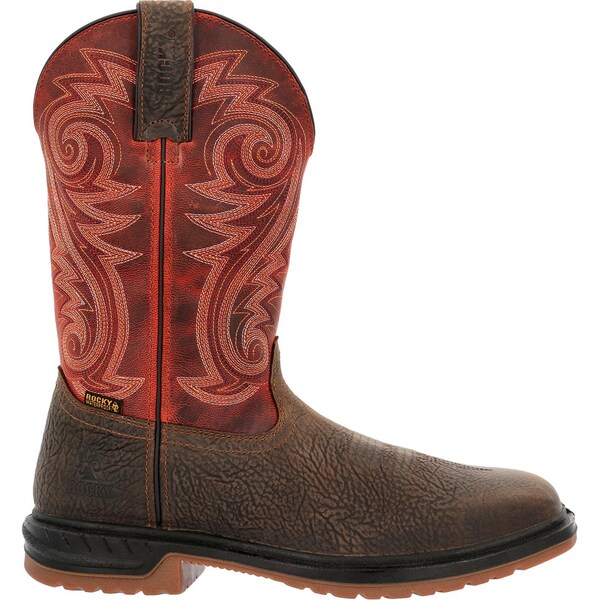 Rocky Worksmart, Men's 11 in Composite Toe Western Work Boot, Dark Brown, 11.5, M, RKW0385 - RKW0385