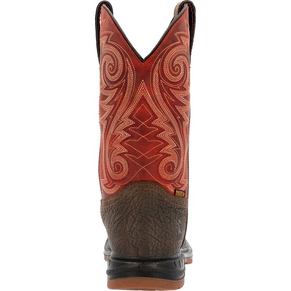 Rocky Worksmart, Men's 11 in Composite Toe Western Work Boot, Dark Brown, 11.5, M, RKW0385 - RKW0385
