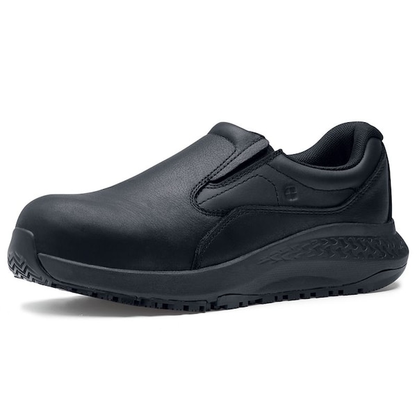 Shoes For Crews Men's Nano Composite Toe Slip-On Work Shoe, Black, 8, Medium, 72233 - 72233