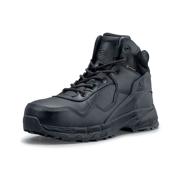 Shoes For Crews Piston, Unisex 9.5 Medium, Leather, Black - 63723