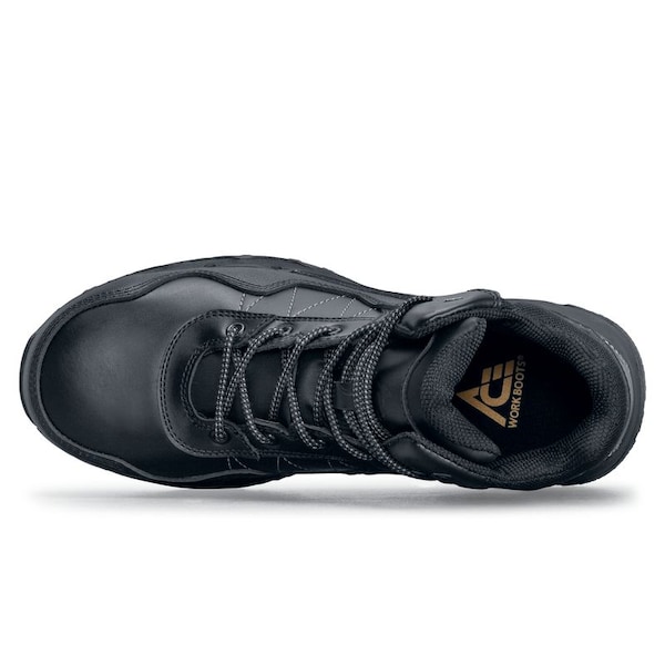 Shoes For Crews Piston, Unisex 9.5 Medium, Leather, Black - 63723