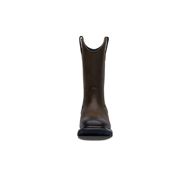 Shoes For Crews Men's Nano Composite Toe Western Work Boot, Brown, 7.5, Medium, 72109 - 72109