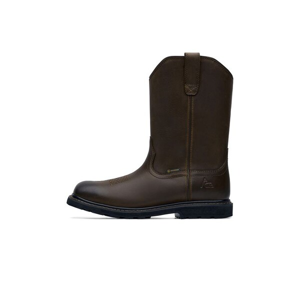 Shoes For Crews Men's Nano Composite Toe Western Work Boot, Brown, 7.5, Medium, 72109 - 72109