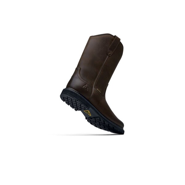 Shoes For Crews Men's Nano Composite Toe Western Work Boot, Brown, 7.5, Medium, 72109 - 72109