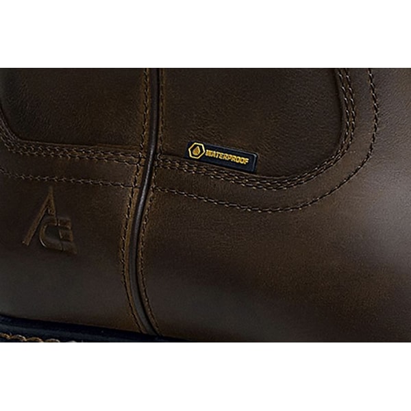 Shoes For Crews Men's Nano Composite Toe Western Work Boot, Brown, 7.5, Medium, 72109 - 72109