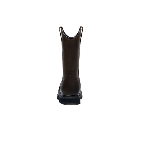 Shoes For Crews Men's Nano Composite Toe Western Work Boot, Brown, 7.5, Medium, 72109 - 72109