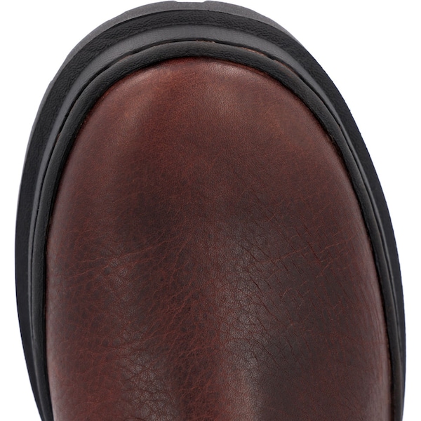 Georgia Men's Slip On Shoe, 12 W, Leather, 5 in H, Soggy Brown - GB00708
