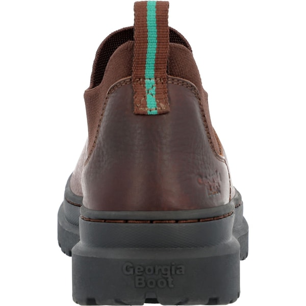 Georgia Men's Slip On Shoe, 12 W, Leather, 5 in H, Soggy Brown - GB00708