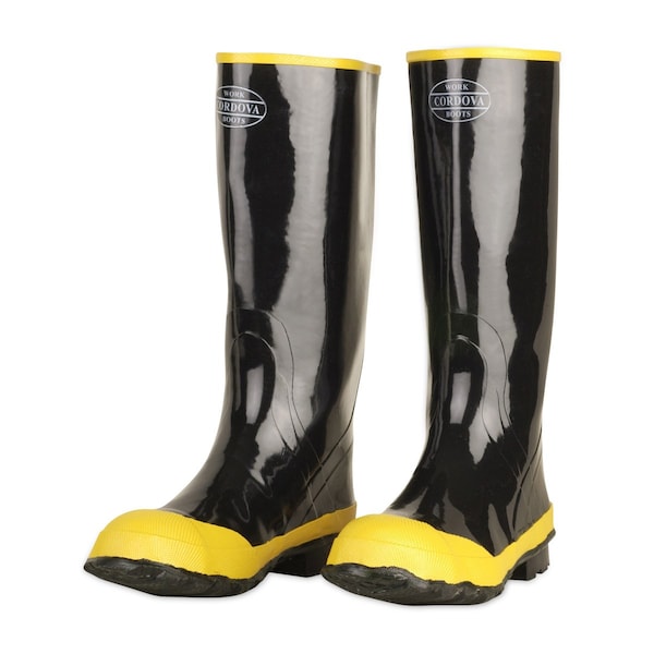 Cordova Boots, Rubber, Yellow Steel Toe, PR - BST-15
