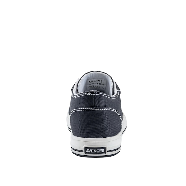Avenger Safety Footwear Men Aluminum Toe BLADE 6 EYE AT, MENS PR, Black, White, 8.5, Medium - A320-8.5M