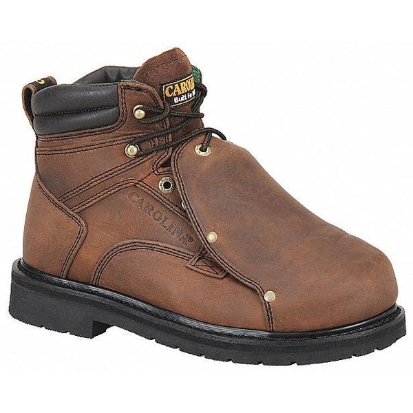 Carolina Shoe Men's 6-Inch Work Boot, 7 EE, Steel Toe, 6 in H, Brown, 599 - 599