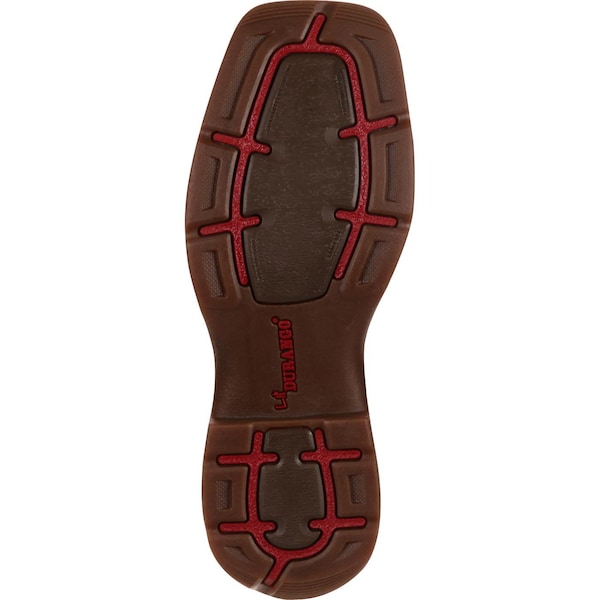 Durango Kids Western Boot, 3 M, Leather, 8 in H, Tan/Pink - BT287