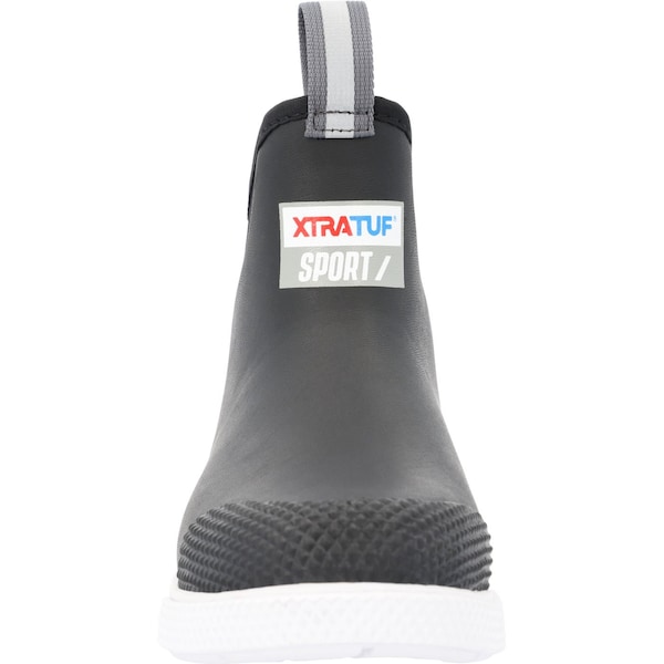 Xtratuf Women's Ankle Deck Boot, 9 M, Leather, 6 in H, Black - ADSW000