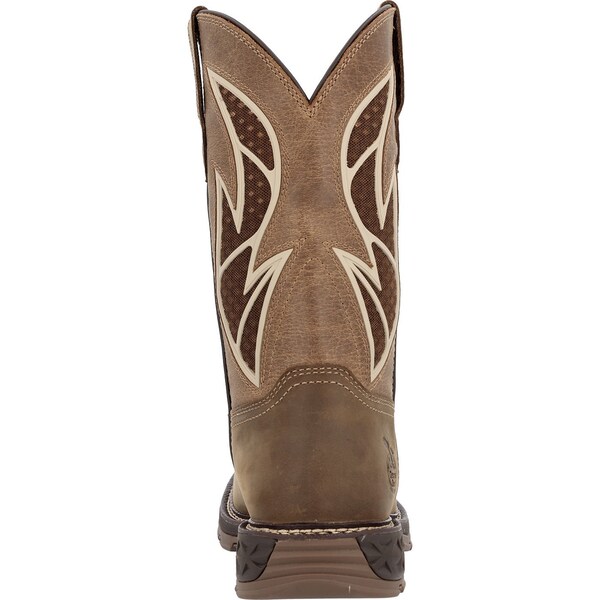 Georgia Carbo-Tec FLX, Men's Work Boot, 9.5 M, Leather, 11 in Height, Brown Tan - GB00703