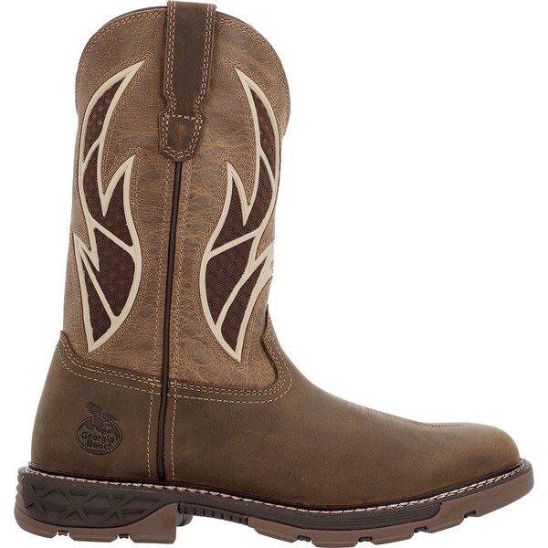 Georgia Carbo-Tec FLX, Men's Work Boot, 9.5 M, Leather, 11 in Height, Brown Tan - GB00703