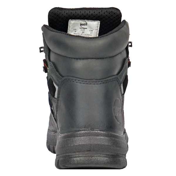 Hoss Boot Co Men's Work Boot, 9 D, Steel Toe, Black, 60122 - 60122