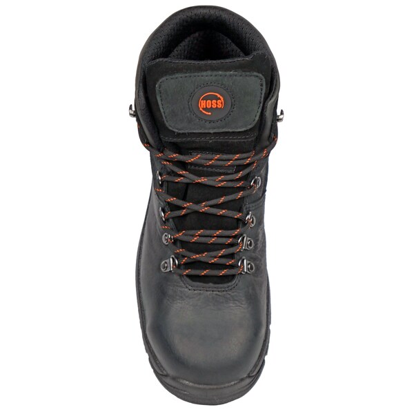 Hoss Boot Co Men's Work Boot, 9 D, Steel Toe, Black, 60122 - 60122