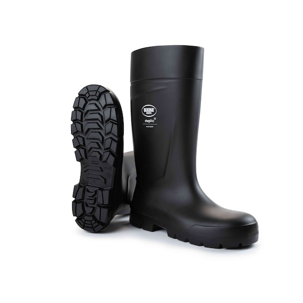 Bekina Men Steplite EasyGrip Rubber Boots, Plain Toe, Black, 12 - PAN1P/8080AP121-12