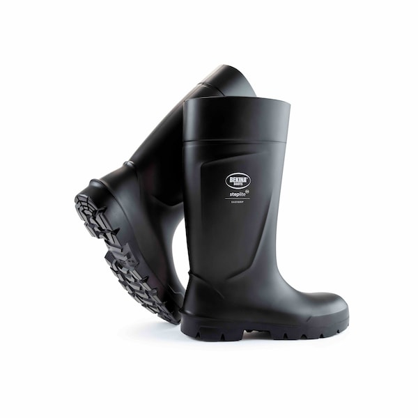 Bekina Men Steplite EasyGrip Rubber Boots, Plain Toe, Black, 12 - PAN1P/8080AP121-12