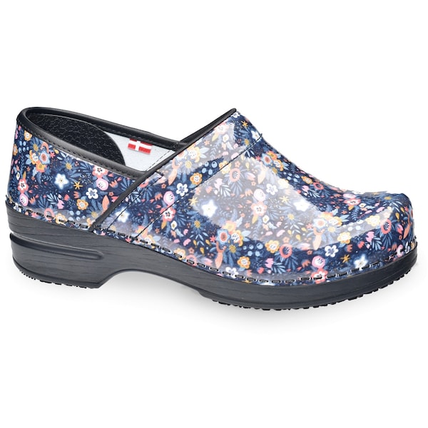 Sanita GARDENIA Women's Open Back Clog in Floral Ocean, Size 7.5-8, PR - 479626-075-39