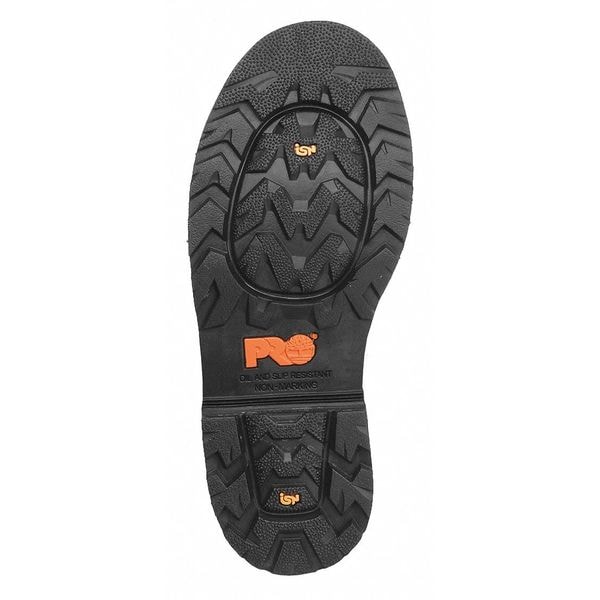 Timberland Pro Men's Miner Boot, 7 1/2 W, Steel Toe, 10 in H, Black, 53531 - 53531