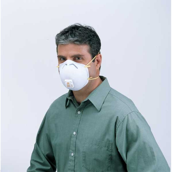 3M N95 Disposable Respirator, 8511, Cool Flow Exhalation Valve, Dual Headstrap, Nose Clip, Pack of 10 - 8511