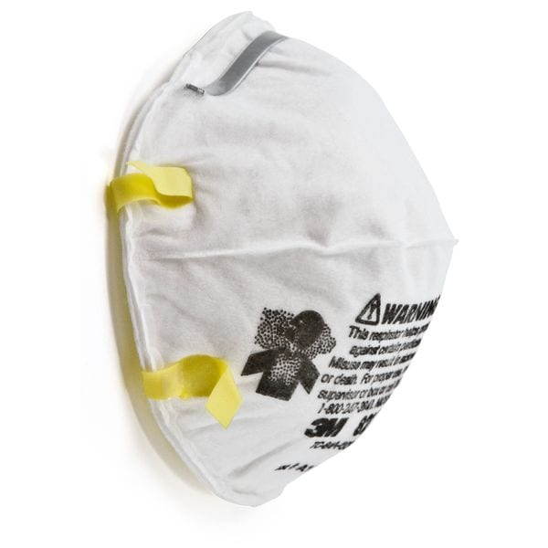 3M N95 Disposable Respirator, 8210, Dual Headstrap, Particulate Respirator, Nose Clip, Pack of 20 - 8210