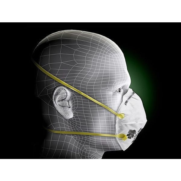 3M N95 Disposable Respirator, 8210, Dual Headstrap, Particulate Respirator, Nose Clip, Pack of 20 - 8210