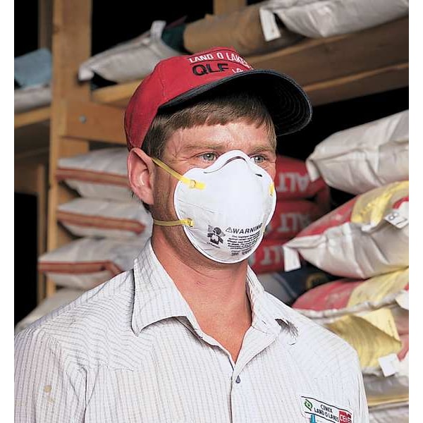 3M N95 Disposable Respirator, 8210, Dual Headstrap, Particulate Respirator, Nose Clip, Pack of 20 - 8210