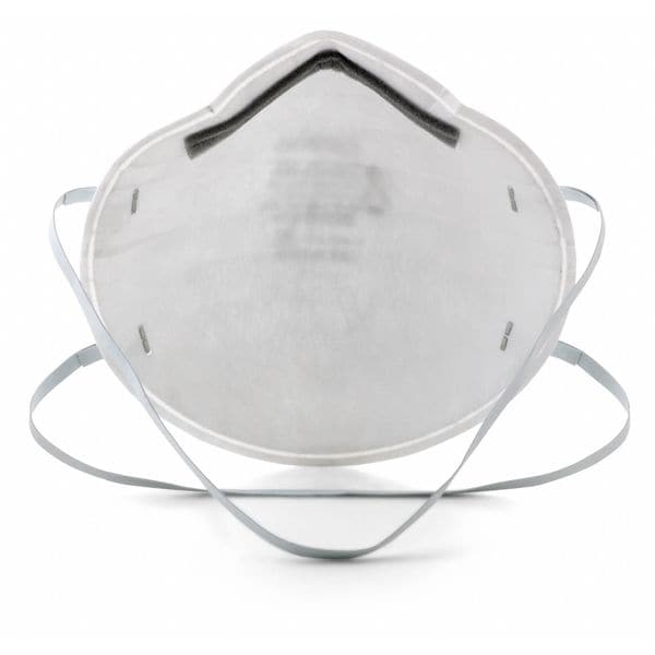 3M N95 Disposable Respirator, 8200, Dual Headstrap, Polyisoprene Strap, Nose Clip, White, Pack of 20 - 8200