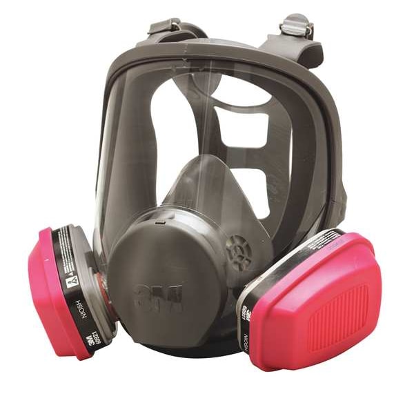3M Full Facepiece Reusable Respirator, With Cool Flow Valve, 6000 Series, Size Large - 6900