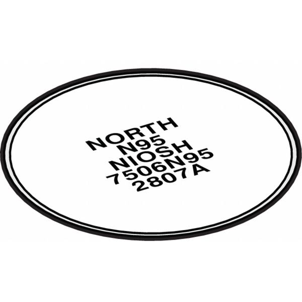 Honeywell North Filter, N, White, North Full or Half Mask Respirators - 7506N95