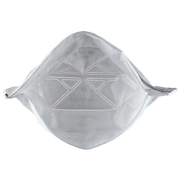 3M Disposable Respirator, N95, Flat-Fold, Dual, Non-Adjustable, Metal Nose Clip, Universal - 9105