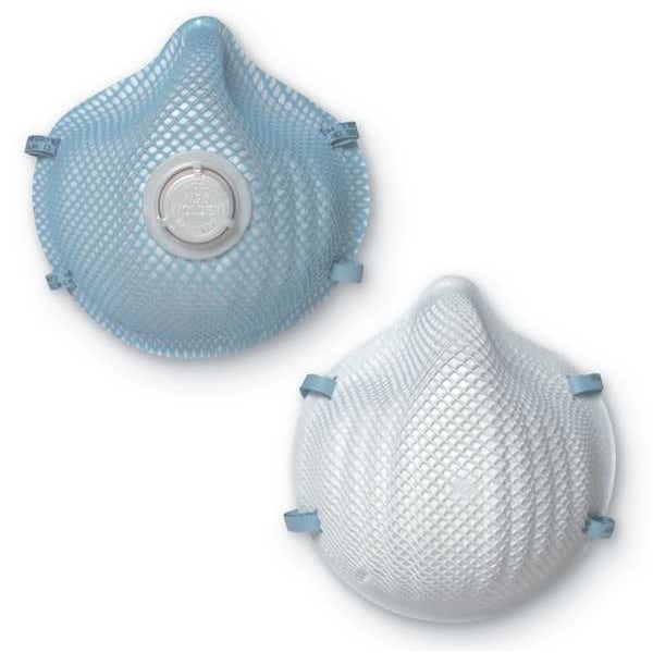Moldex N95 Disposable Respirator, Molded, Dual Headstrap, Molded Nose Bridge, White, M/L, Pack of 20 - 2200N95
