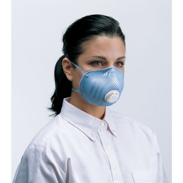 Moldex N95 Disposable Respirator, Molded, Dual Headstrap, Molded Nose Bridge, White, M/L, Pack of 20 - 2200N95