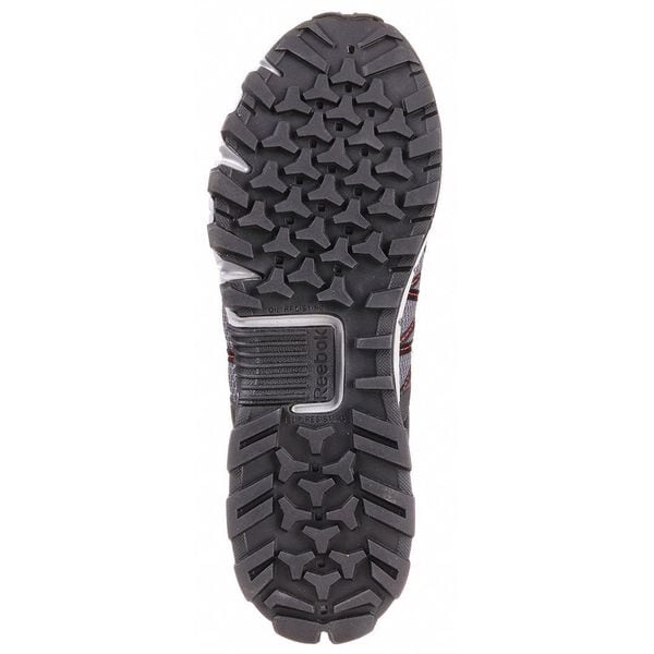Reebok Men's Athletic Shoe, Alloy Toe, Leather, Mesh Upper, Rubber Outsole, Lace Up, Gray, 10 1/2 D - RB3402