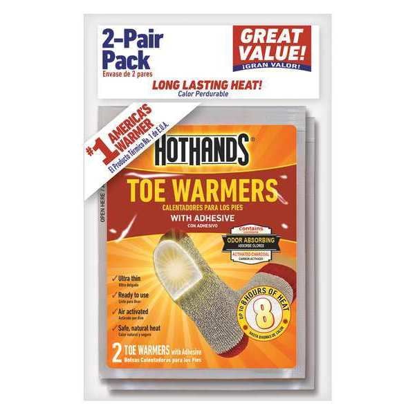 Hothands Toe Warmer, 3-1/2 in. x 2-3/4 in., PK2 - TT224DQ