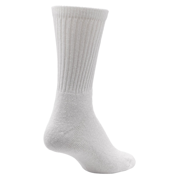 Railroad Sock Women's Crew Socks, Size 5-10, White, 3PK - 631