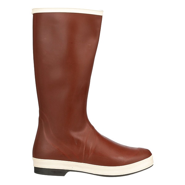 Tingley Unisex Pylon Tall Rubber Boots, Plain Toe, Cream, Red, 9 - MB926B