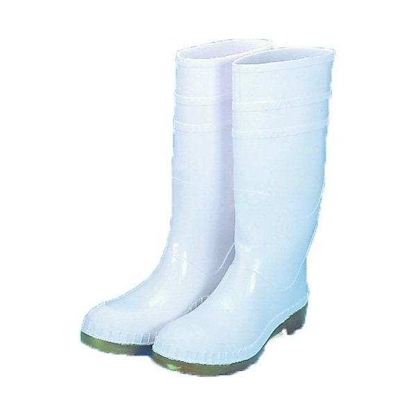 Mutual Industries PVC Work Boot Over The Sock, 16", Wht, PK2, Plain Toe, 16 Inch Height, White, 10 - M14504-1-10