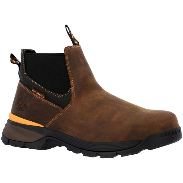 Georgia Boot TBD, Waterproof Chelsea Work Boot, 11 M, 5 in Height, Brown - GB00599  M  110