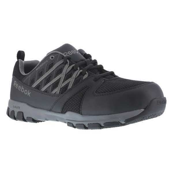 Reebok Sublite Work, Women's Athletic Shoe, 8 1/2 W, Leather, 3 in Height, Black - RB415