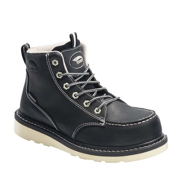 Avenger Safety Footwear Women's Carbon Nano-Fiber Toe Wedge Work Boot, Black, 6.5, Medium, A7552 - A7552-6.5M