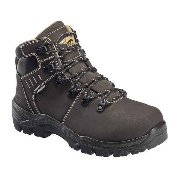 Avenger Safety Footwear Women Carbon Nano-Fiber Toe FOUNDATION MET CN PR, WOMENS PR, Brown, 8.5, Wide - A7452-8.5W