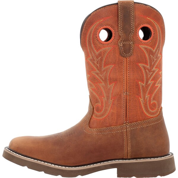 Georgia Core 37, Men's Work Boot, 9.5 M, Leather, 11 in Height, Brown Rust - GB00693
