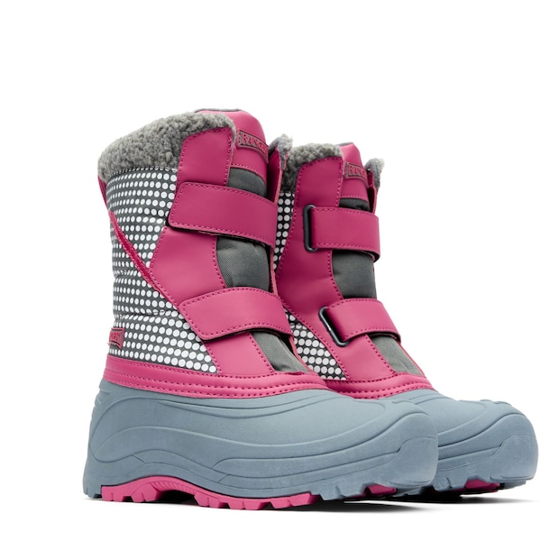 Ranger Youth Winter Boot, 9 M, 8 in H, Pink and Gray - RGSBC40